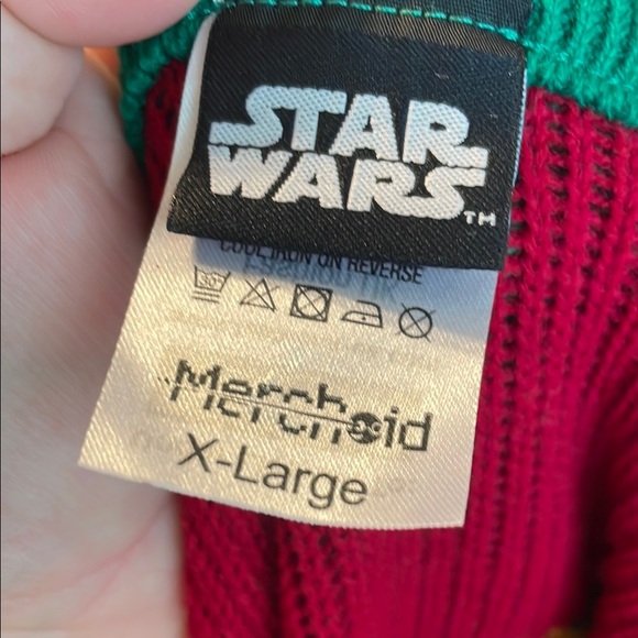 Star Wars Grogu Frog Mandalorian Ugly Christmas Sweater Knit size XL - Picture 4 of 16